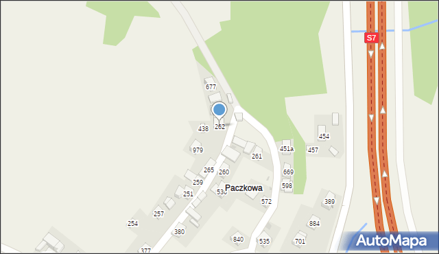 Lubień, Lubień, 262, mapa Lubień