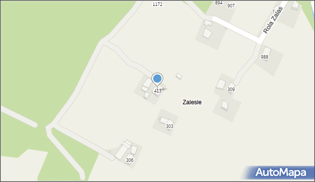 Lubień, Lubień, 413, mapa Lubień