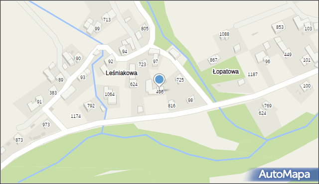 Lubień, Lubień, 496, mapa Lubień