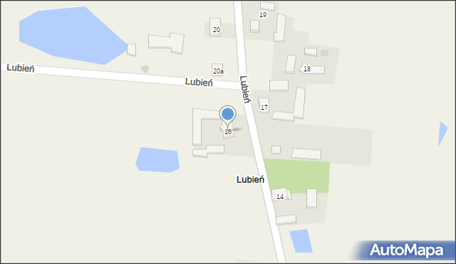 Lubień, Lubień, 17, mapa Lubień