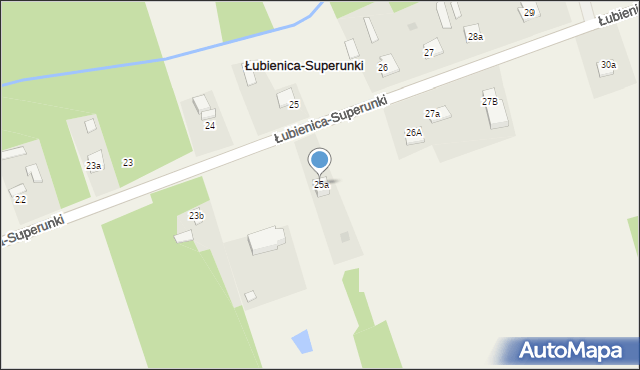 Łubienica-Superunki, Łubienica-Superunki, 25a, mapa Łubienica-Superunki