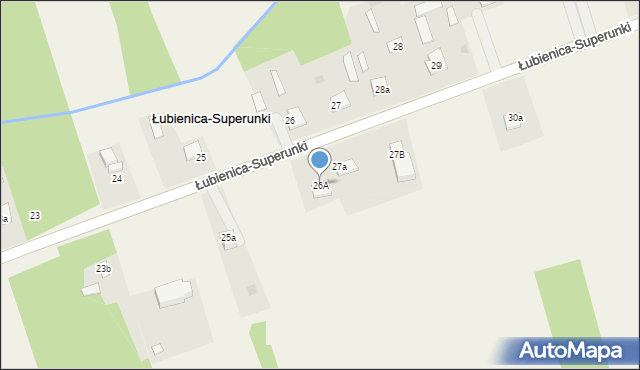 Łubienica-Superunki, Łubienica-Superunki, 26A, mapa Łubienica-Superunki