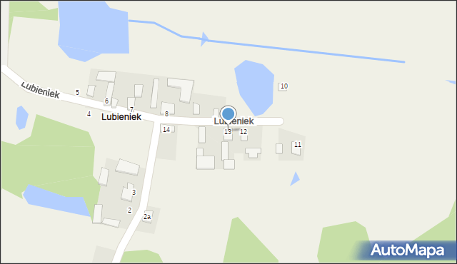 Lubieniek, Lubieniek, 13, mapa Lubieniek