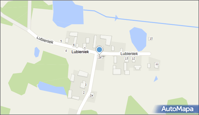 Lubieniek, Lubieniek, 14, mapa Lubieniek