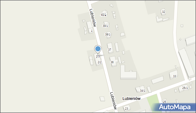 Lubieniów, Lubieniów, 2/3, mapa Lubieniów