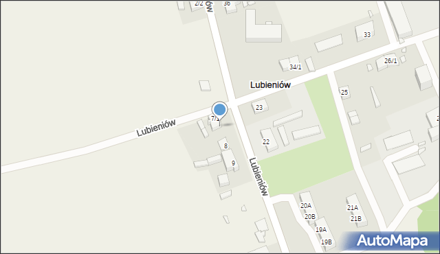 Lubieniów, Lubieniów, 7/2, mapa Lubieniów