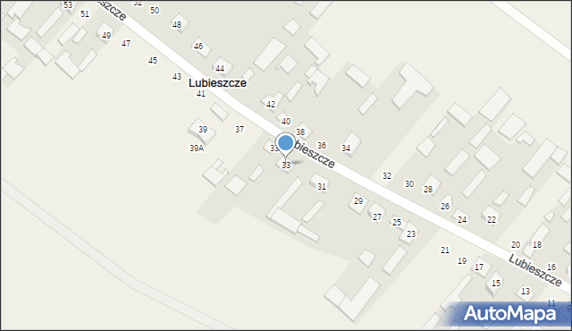 Lubieszcze, Lubieszcze, 33, mapa Lubieszcze