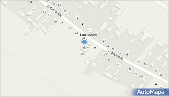 Lubieszcze, Lubieszcze, 39, mapa Lubieszcze