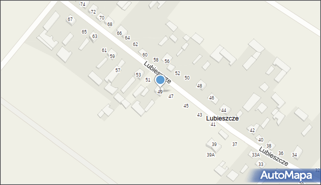 Lubieszcze, Lubieszcze, 49, mapa Lubieszcze