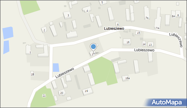 Lubieszewo, Lubieszewo, 17, mapa Lubieszewo