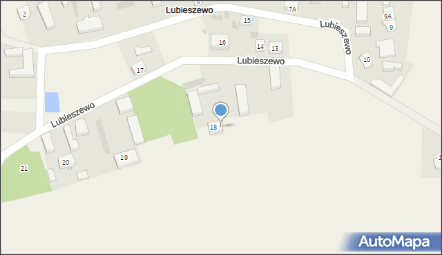 Lubieszewo, Lubieszewo, 18a, mapa Lubieszewo