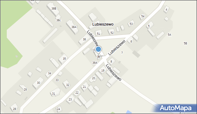 Lubieszewo, Lubieszewo, 36, mapa Lubieszewo