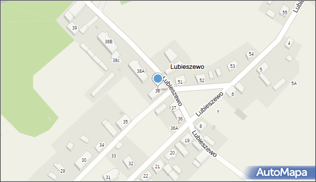 Lubieszewo, Lubieszewo, 38, mapa Lubieszewo