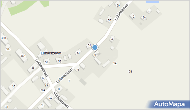 Lubieszewo, Lubieszewo, 5, mapa Lubieszewo