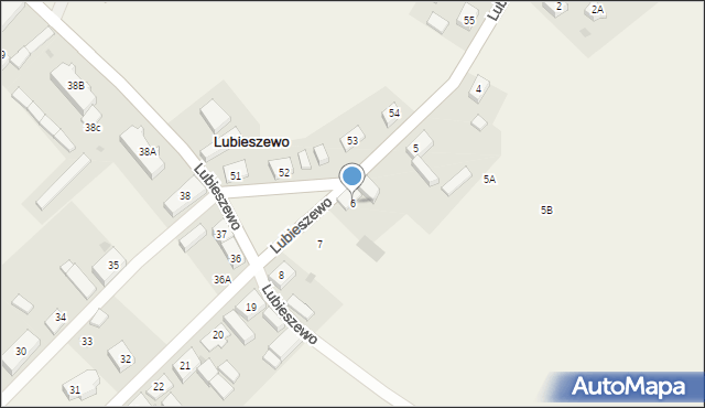 Lubieszewo, Lubieszewo, 6, mapa Lubieszewo