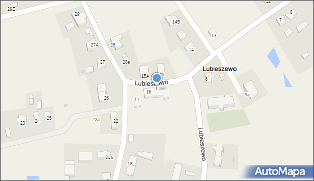 Lubieszewo, Lubieszewo, 16A, mapa Lubieszewo