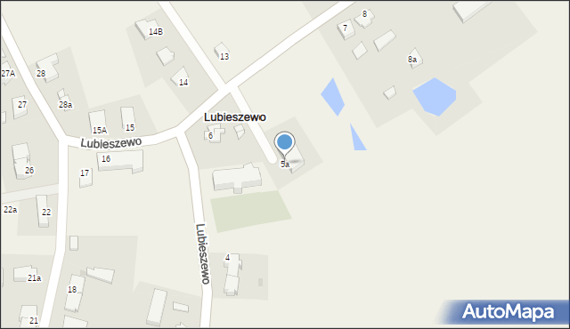 Lubieszewo, Lubieszewo, 5a, mapa Lubieszewo