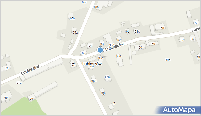 Lubieszów, Lubieszów, 60c, mapa Lubieszów