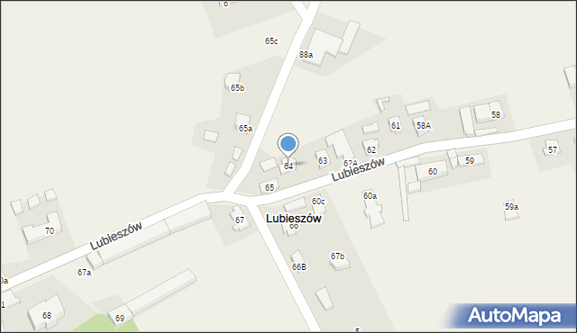 Lubieszów, Lubieszów, 64, mapa Lubieszów