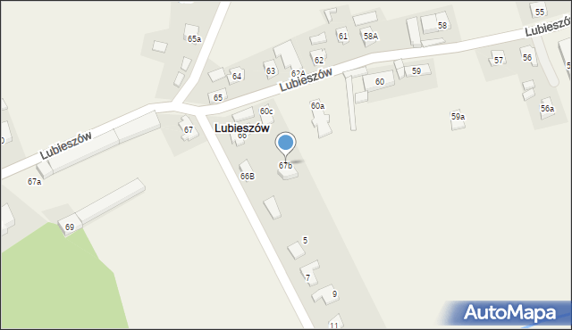 Lubieszów, Lubieszów, 67b, mapa Lubieszów