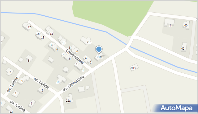 Lubieszów, Lubieszów, 91M, mapa Lubieszów