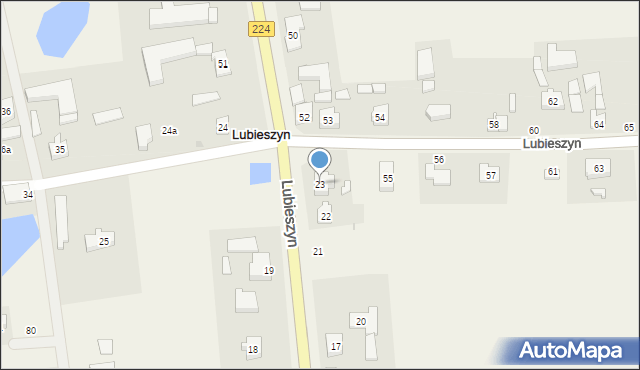 Lubieszyn, Lubieszyn, 23, mapa Lubieszyn