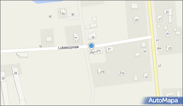 Lubieszyn, Lubieszyn, 27b, mapa Lubieszyn