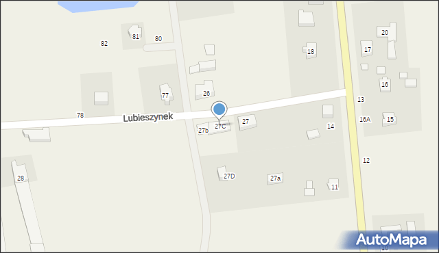 Lubieszyn, Lubieszyn, 27C, mapa Lubieszyn