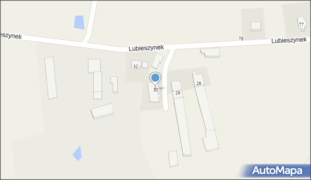 Lubieszyn, Lubieszyn, 30, mapa Lubieszyn