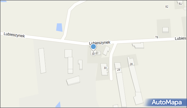 Lubieszyn, Lubieszyn, 32, mapa Lubieszyn