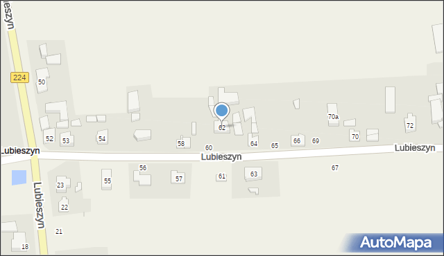 Lubieszyn, Lubieszyn, 62, mapa Lubieszyn