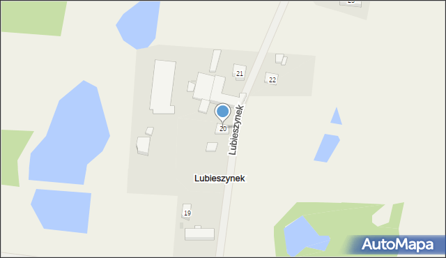 Lubieszynek, Lubieszynek, 20, mapa Lubieszynek