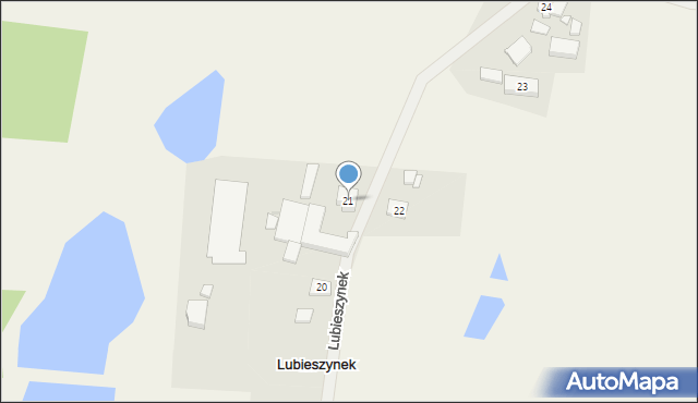 Lubieszynek, Lubieszynek, 21, mapa Lubieszynek