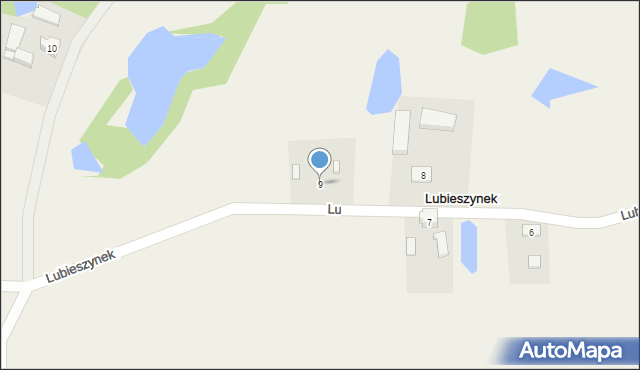 Lubieszynek, Lubieszynek, 9, mapa Lubieszynek