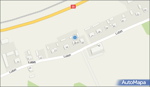 Lubiń, Lubiń, 15, mapa Lubiń