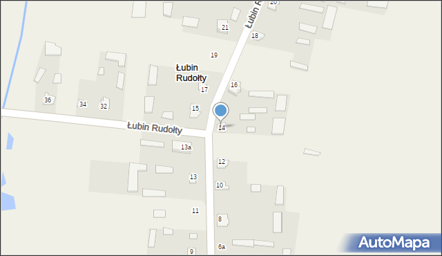 Łubin Rudołty, Łubin Rudołty, 14, mapa Łubin Rudołty