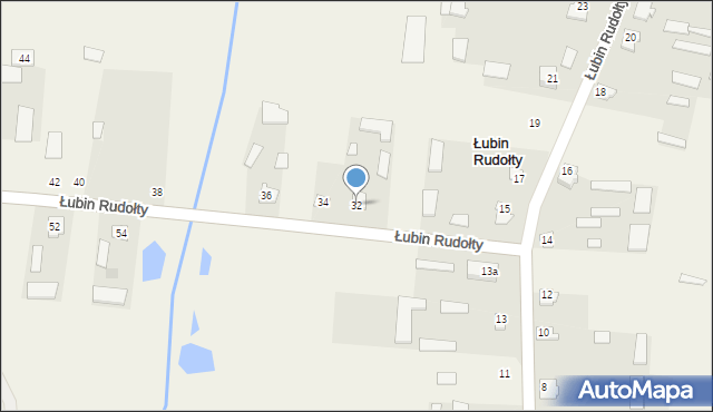 Łubin Rudołty, Łubin Rudołty, 32, mapa Łubin Rudołty