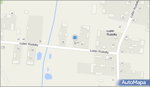 Łubin Rudołty, Łubin Rudołty, 34, mapa Łubin Rudołty