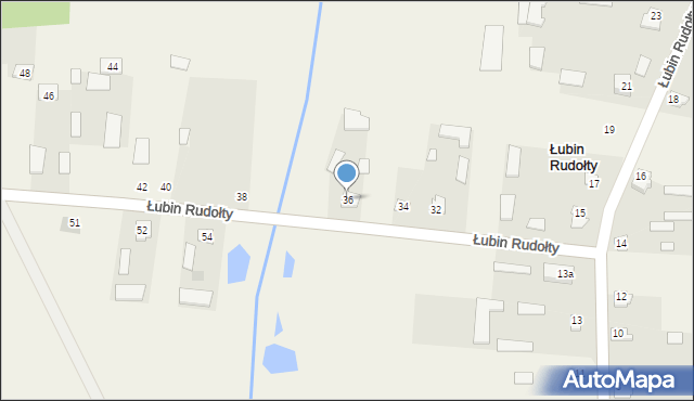 Łubin Rudołty, Łubin Rudołty, 36, mapa Łubin Rudołty