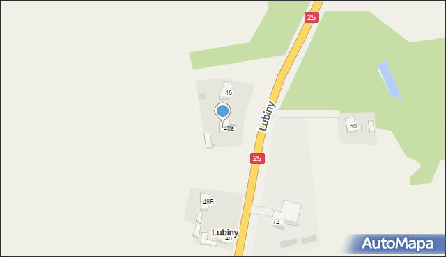 Lubiny, Lubiny, 1, mapa Lubiny