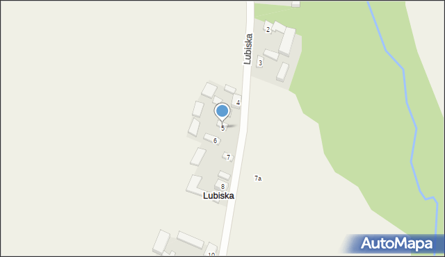 Lubiska, Lubiska, 5, mapa Lubiska