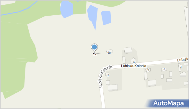 Lubiska-Kolonia, Lubiska-Kolonia, 7a, mapa Lubiska-Kolonia