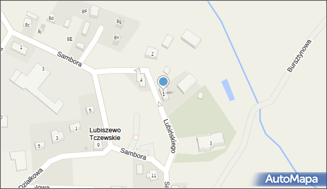 Lubiszewo Tczewskie, Lubińskiego, ks., 1, mapa Lubiszewo Tczewskie