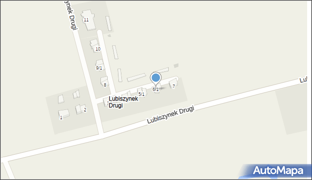 Lubiszynek Drugi, Lubiszynek Drugi, 6/1, mapa Lubiszynek Drugi