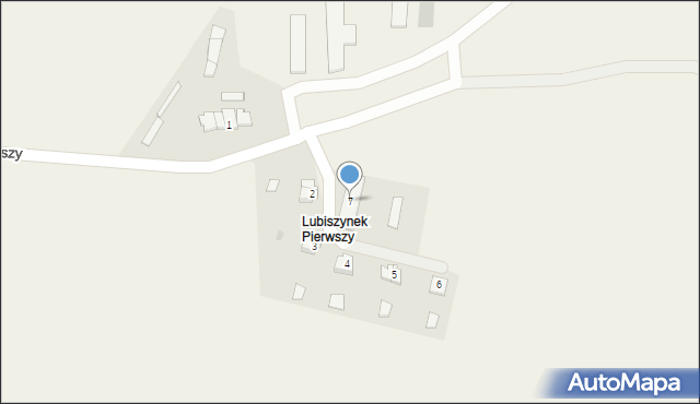 Lubiszynek Pierwszy, Lubiszynek Pierwszy, 7, mapa Lubiszynek Pierwszy