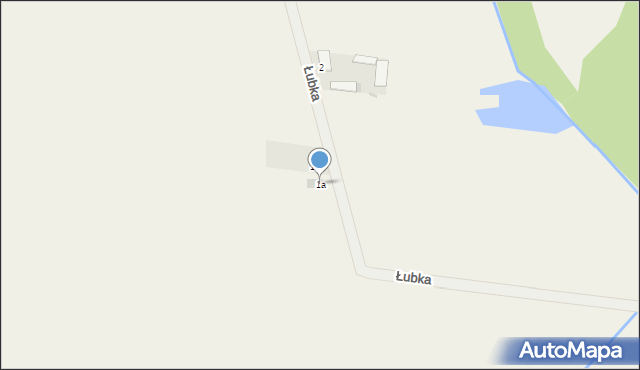 Łubka, Łubka, 1a, mapa Łubka