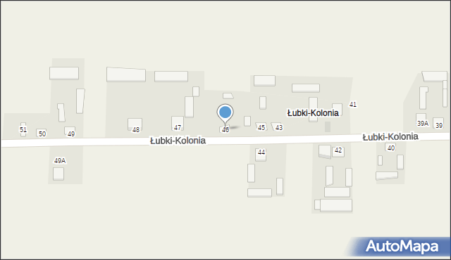 Łubki-Kolonia, Łubki-Kolonia, 46, mapa Łubki-Kolonia