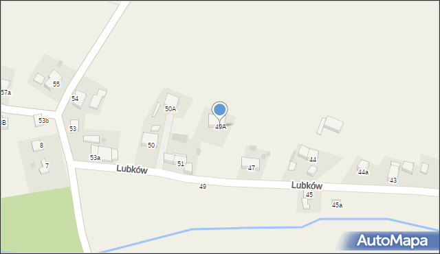 Lubków, Lubków, 49A, mapa Lubków