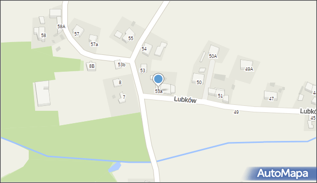 Lubków, Lubków, 53a, mapa Lubków