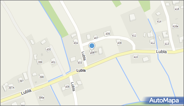 Lubla, Lubla, 405, mapa Lubla